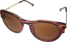 Load image into Gallery viewer, Converse Mens Brown Stripe Soft Square Plastic Sunglass H020 Converse
