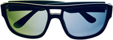 Load image into Gallery viewer, Fila Mens Matte Blue, Silver Single Top Bar Soft Square Sunglass SF9335 0C03
