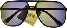 Load image into Gallery viewer, Fila Mens Dark Gunmetal Square Aviator Sunglass SF9946 597X, Medium Fila
