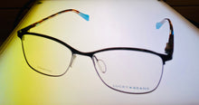 Load image into Gallery viewer, Lucky Mens Ophthalmic Soft Rectangle Black Metal Frame. D509 54mm
