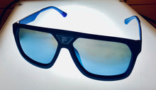 Load image into Gallery viewer, Fila Matte Blue Mens Plastic Aviator Sunglass  Polarized Flash Lens SF8496. U43P

