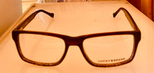 Load image into Gallery viewer, Lucky Mens Ophthalmic Brown Soft Rectangle Plastic Frame D401 55mm
