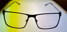 Load image into Gallery viewer, Jones New York Mens Rectangle Mens Black Metal Eyewear Frame, J354 58mm
