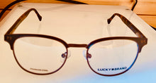Load image into Gallery viewer, Lucky Brand Mens Ophthalmic Eyeglass Round Brown Metal D306. 49mm
