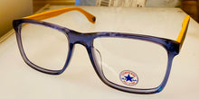 Load image into Gallery viewer, Converse Mens Blue Crystal Soft Rectangle Plastic Frame A236. 54mm
