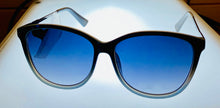 Load image into Gallery viewer, Lucky Brand Black Grey Fade Womens Sunglass Cateye Plastic, Smoke Lens Pismo
