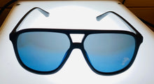 Load image into Gallery viewer, Kenneth Cole Reaction Matte Black Mens Plastic Aviator Sunglass, KC1418. 2X
