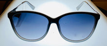 Load image into Gallery viewer, Lucky Brand Black Grey Fade Womens Sunglass Cateye Plastic, Smoke Lens Pismo
