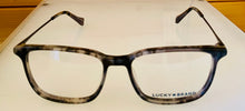 Load image into Gallery viewer, Lucky Brand Mens Ophthalmic Eyeglass Rectangle Grey Tort Plastic D506 53mm
