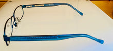 Load image into Gallery viewer, Lucky Brand Mens Ophthalmic Eyeglass Rectangle Blue Metal Zipper 50mm
