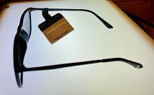 Load image into Gallery viewer, Lucky Brand Mens Black Plastic Rectangle Sunglass, Blue Flash Alexander
