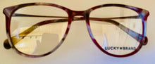 Load image into Gallery viewer, Lucky Brand Mens Soft Square Burgundy Plastic Frame. D507. 53mm

